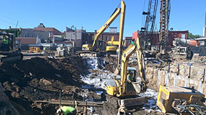 Cleanup at Camp Marina manufactured gas plant site in 2014